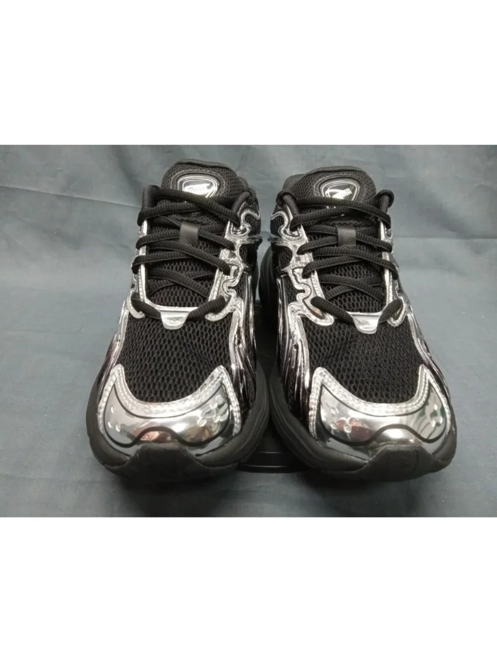 Puma Boys Inverse Dimension Jr Sneakers Mesh Black & Silver Size 6.5 NEW NO BOX!